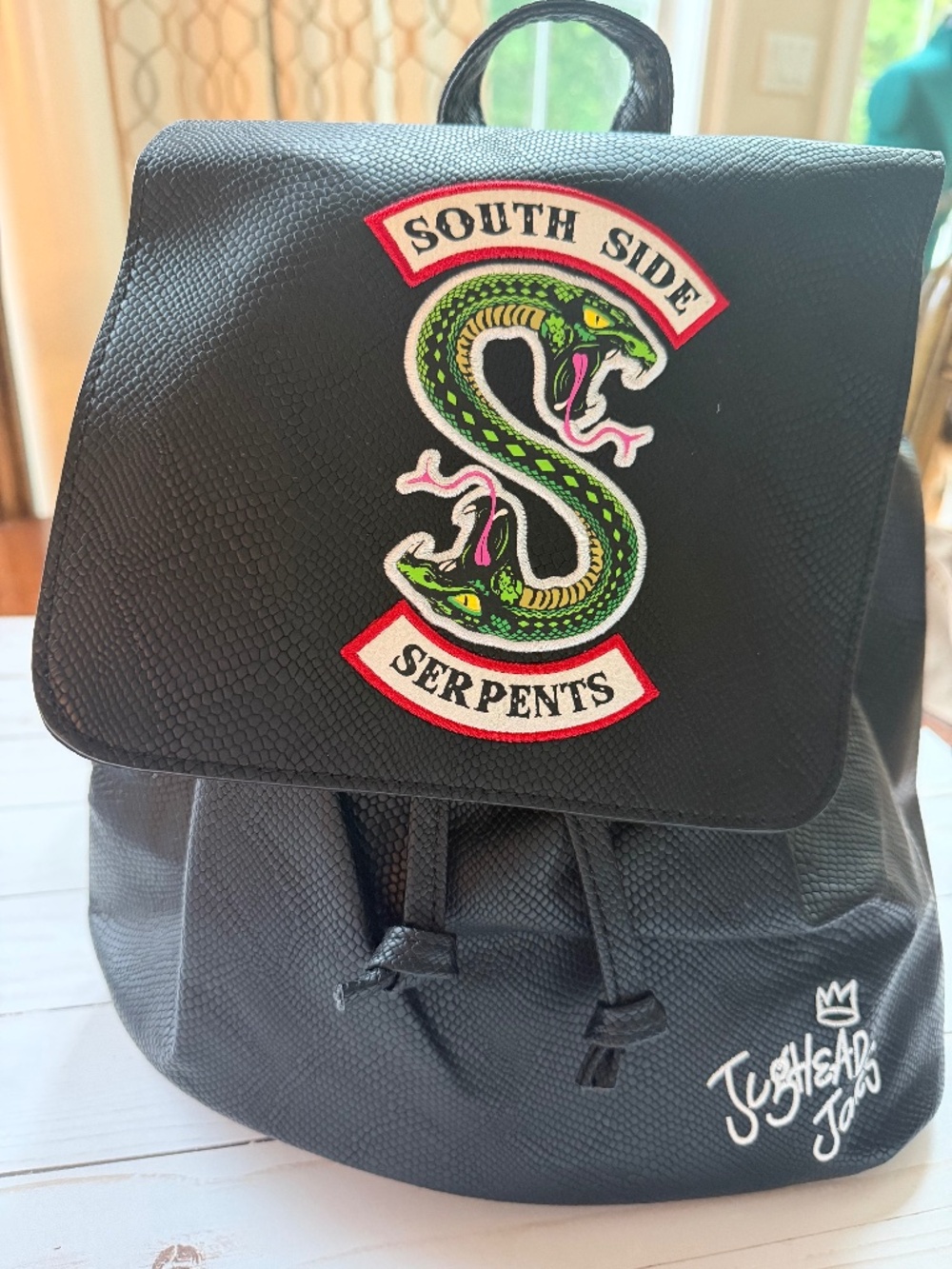 Riverdale South Side Serpents Jughead Backpack NWT TV Series Bag